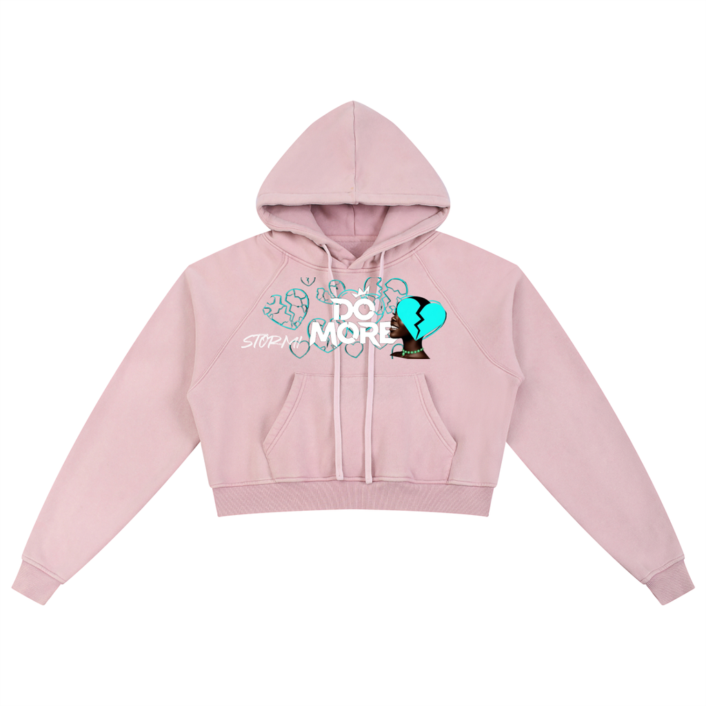 Snow Washed Cropped Hoodie