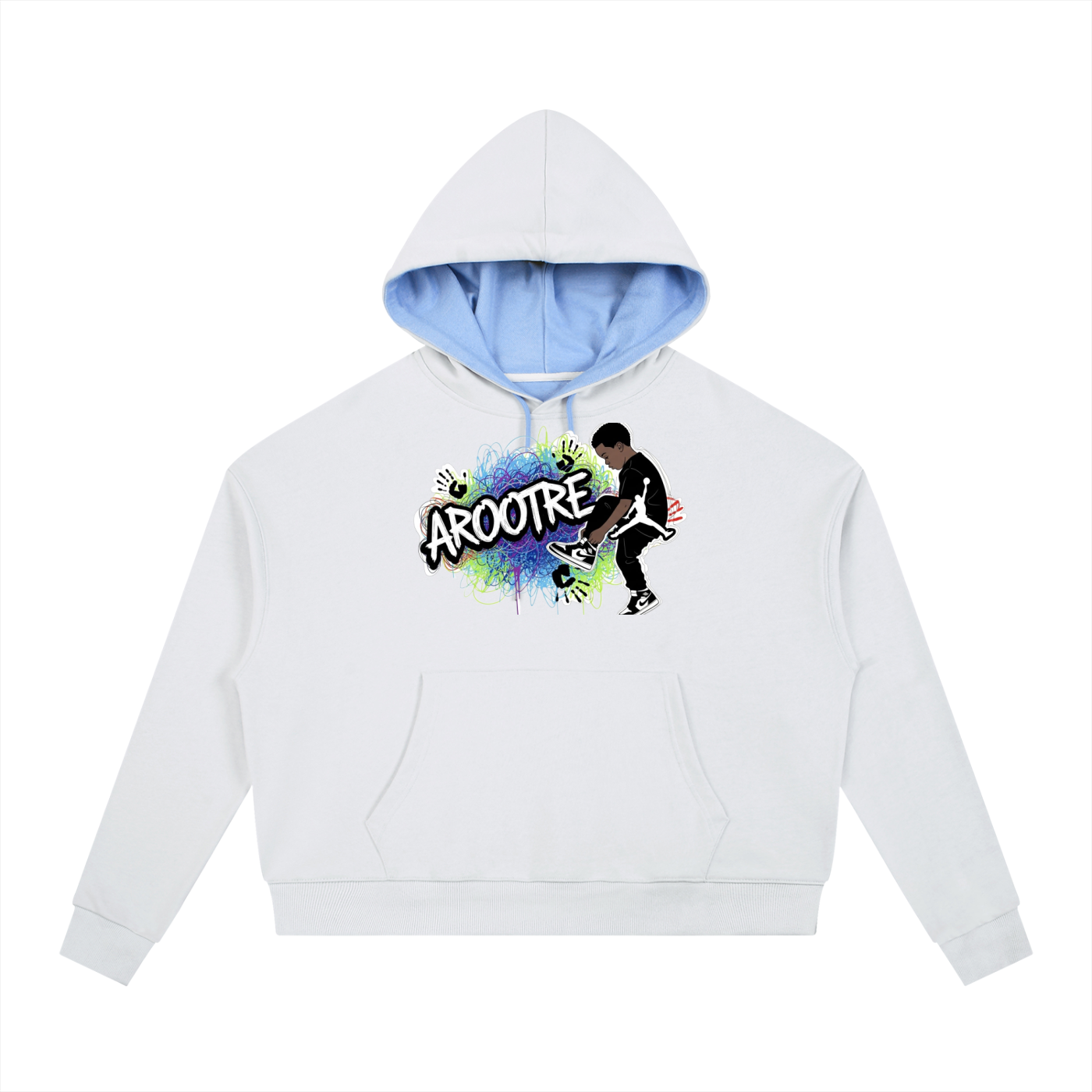 Contrast Drawstring Hoodie