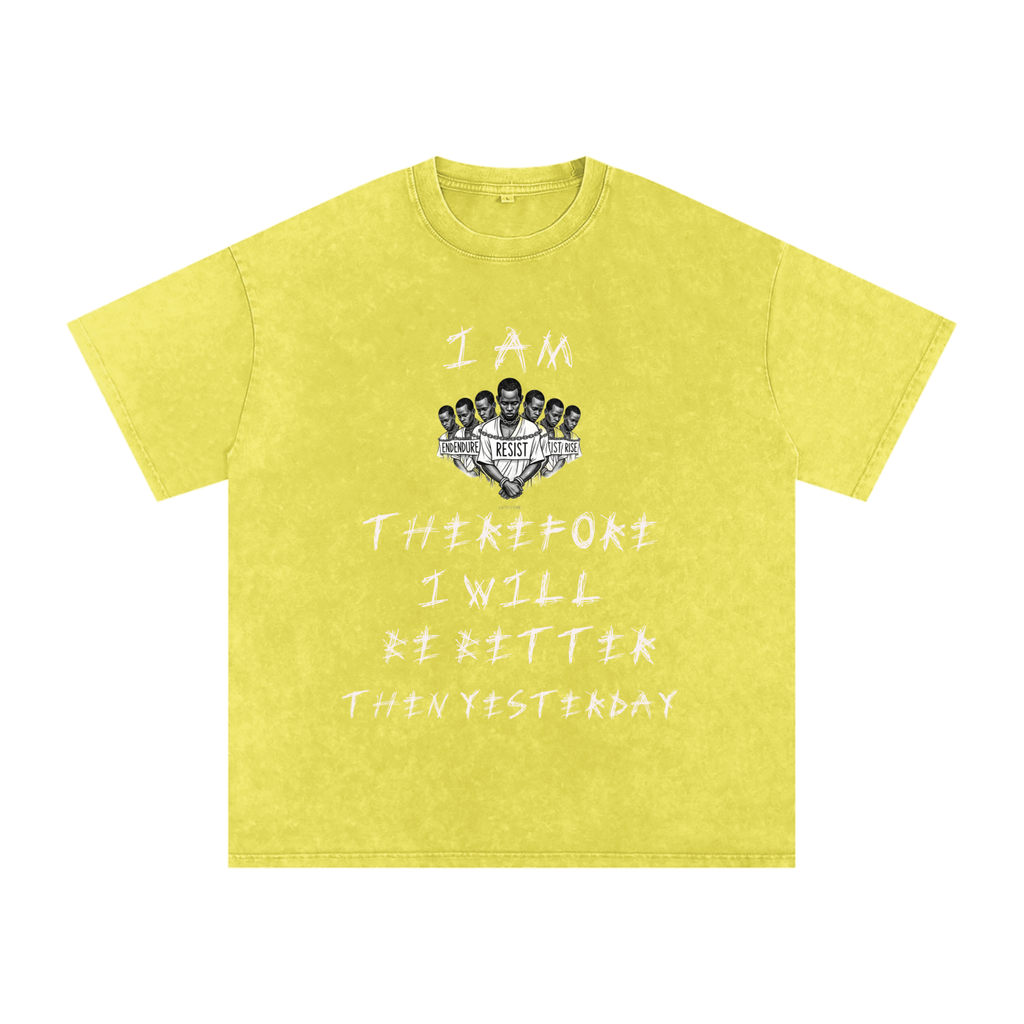 Snow Washed Oversized Cotton T-Shirt