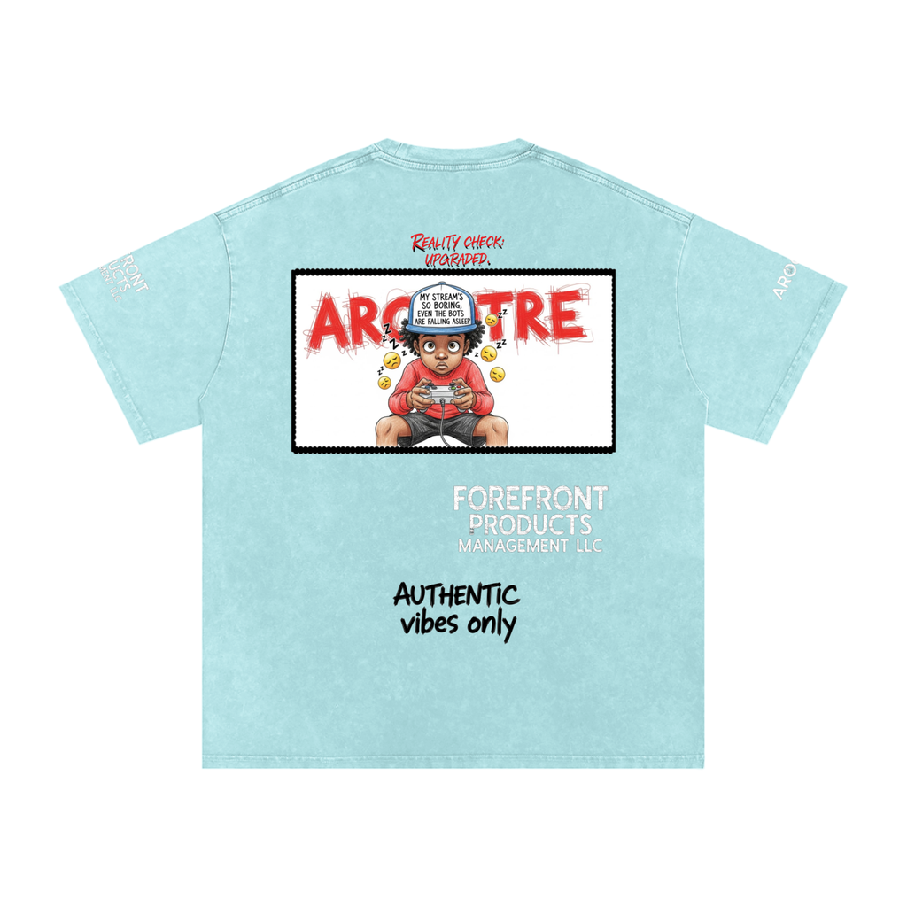 Snow Washed Oversized Cotton T-Shirt