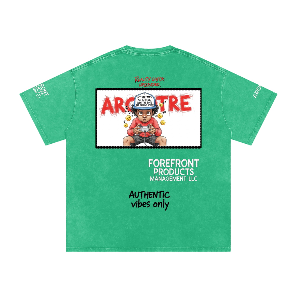 Snow Washed Oversized Cotton T-Shirt