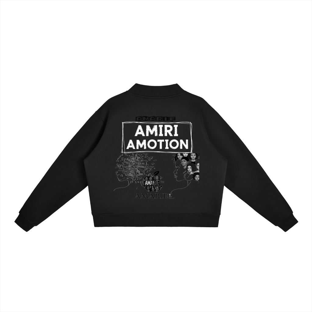 Essential Fleece Mock-Neck Crew Sweatshirt