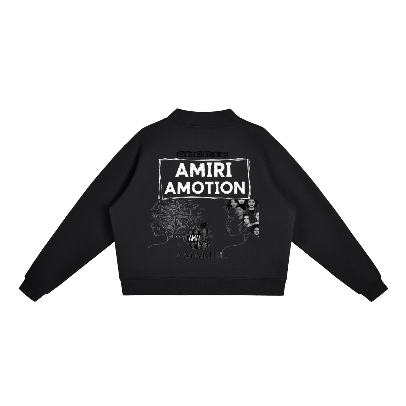 Essential Fleece Mock-Neck Crew Sweatshirt