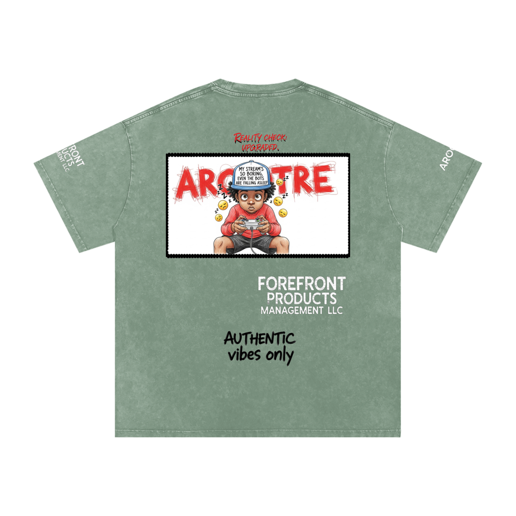 Snow Washed Oversized Cotton T-Shirt