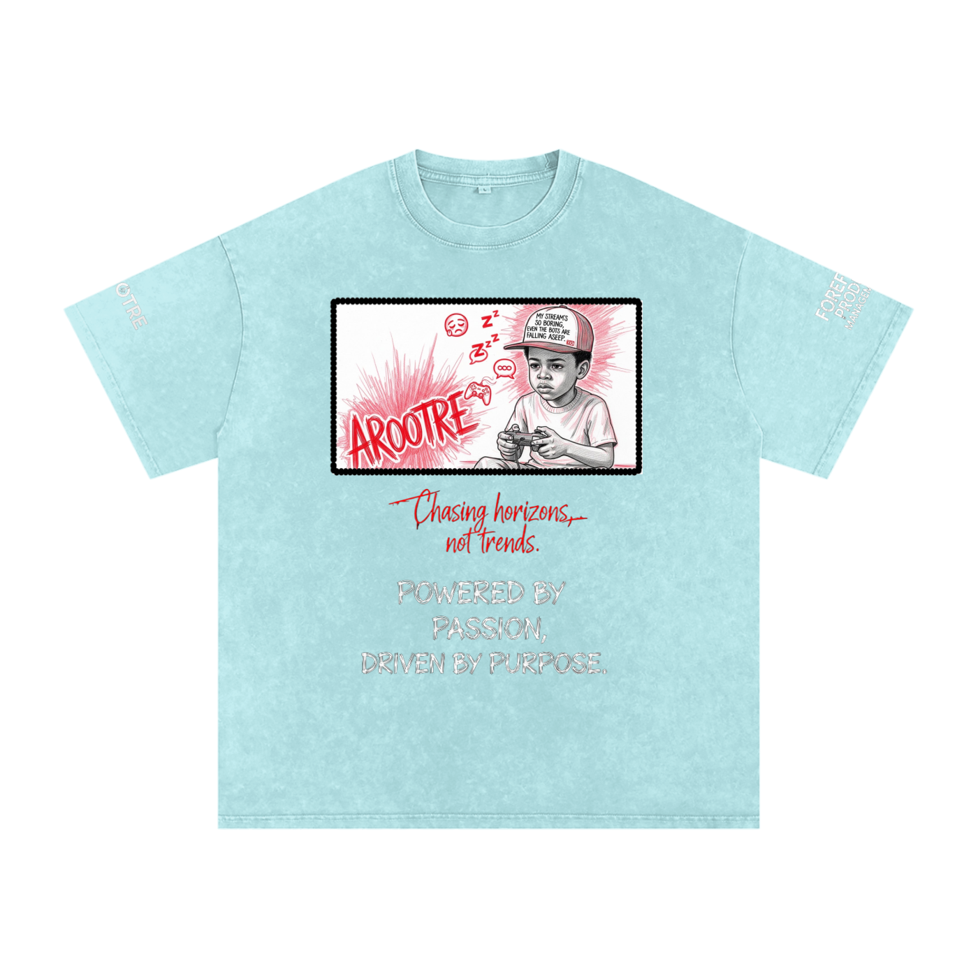 Snow Washed Oversized Cotton T-Shirt