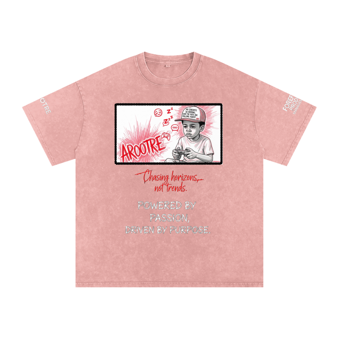 Snow Washed Oversized Cotton T-Shirt